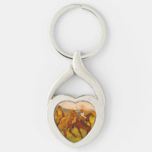 Edgar Degas Before the Race Key Ring