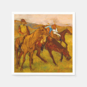 Edgar Degas Before the Race Napkin