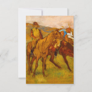 Edgar Degas Before the Race RSVP Card