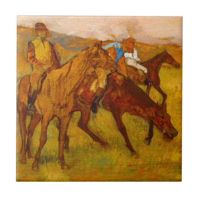 Edgar Degas Before the Race Tile (Front)
