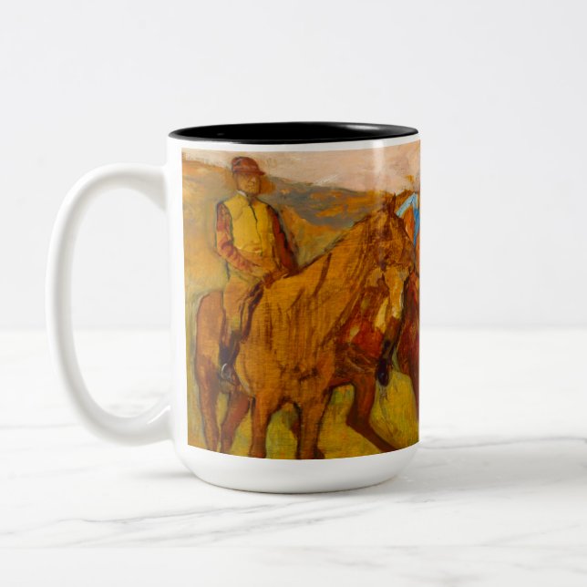Edgar Degas Before the Race Two-Tone Coffee Mug (Left)