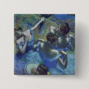 Edgar Degas Blue Dancers, c.1899 15 Cm Square Badge