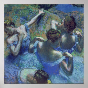 Edgar Degas   Blue Dancers, c.1899 Poster