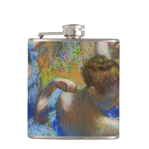 Edgar Degas - Blue Dancers Hip Flask