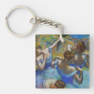 Edgar Degas - Blue Dancers Key Ring