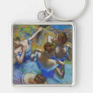 Edgar Degas - Blue Dancers Key Ring