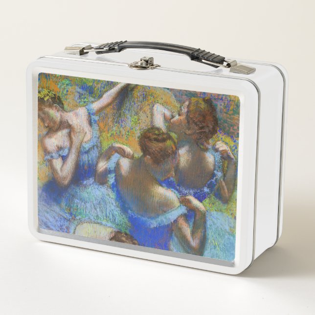 Edgar Degas - Blue Dancers Metal Lunch Box (Front)