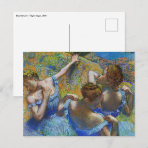 Edgar Degas - Blue Dancers Postcard