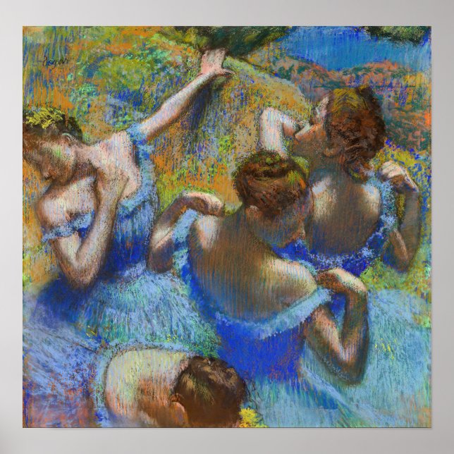 Edgar Degas - Blue Dancers Poster (Front)