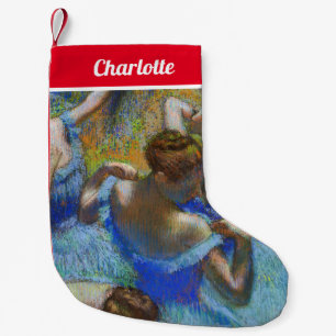 Edgar Degas - Blue Dancers Small Christmas Stocking
