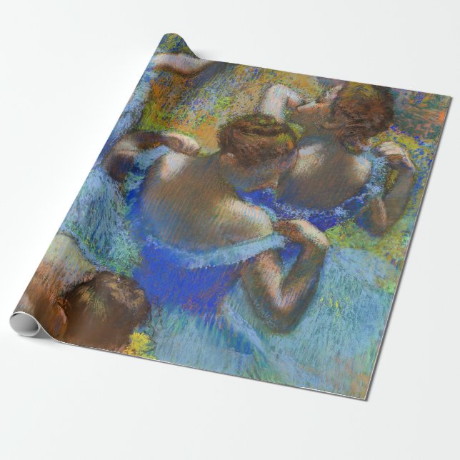 Edgar Degas - Blue Dancers Wrapping Paper (Unrolled)