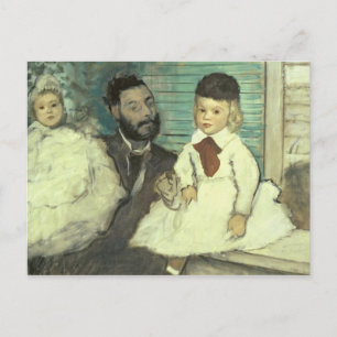 Edgar Degas   Comte Le Pic and his Sons Postcard