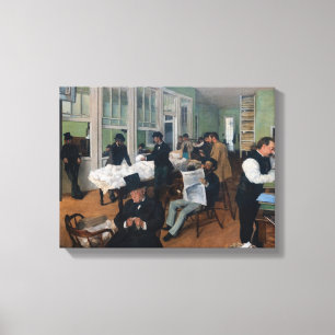 Edgar Degas - Cotton Office in New Orleans Canvas Print