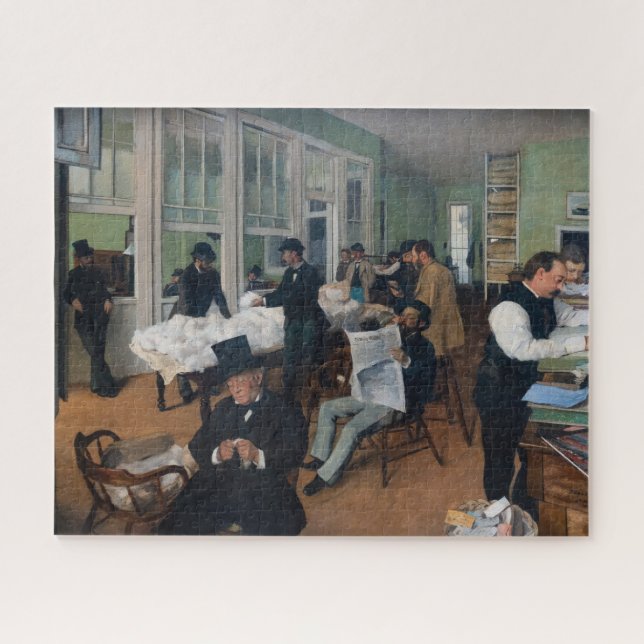 Edgar Degas - Cotton Office in New Orleans Jigsaw Puzzle (Horizontal)