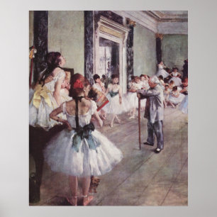 Edgar Degas - Dance Class 1875 oil canvas dancers Poster