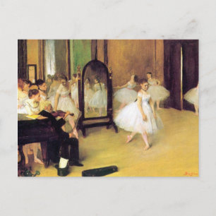 Edgar Degas - Dance Class Postcard