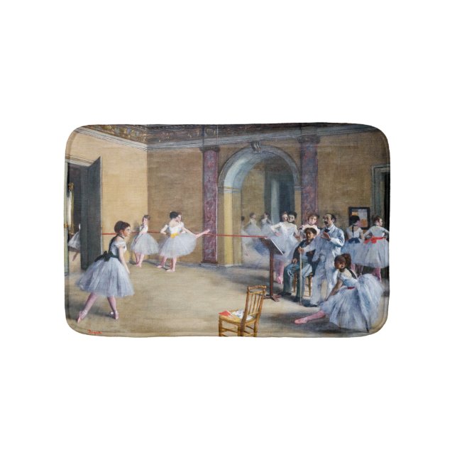 Edgar Degas - Dance Foyer, Opera rue Le Peletier Bath Mat (Front)