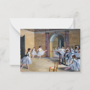 Edgar Degas - Dance Foyer, Opera rue Le Peletier Card