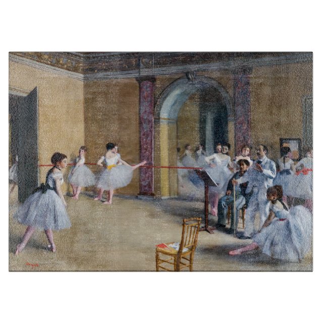 Edgar Degas - Dance Foyer, Opera rue Le Peletier Cutting Board (Front)