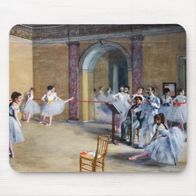 Edgar Degas - Dance Foyer, Opera rue Le Peletier Mouse Mat (Front)