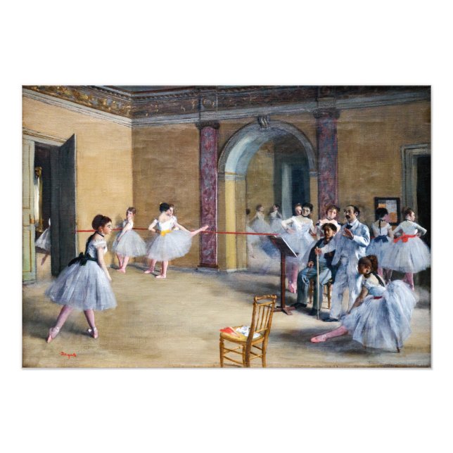 Edgar Degas - Dance Foyer, Opera rue Le Peletier Photo Print (Front)