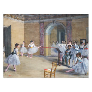 Edgar Degas - Dance Foyer, Opera rue Le Peletier Tablecloth