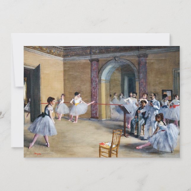 Edgar Degas - Dance Foyer, Opera rue Le Peletier Thank You Card (Front)