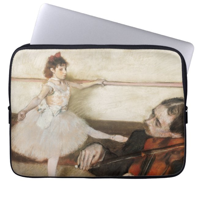 Edgar Degas Dance lesson. Vintage impressionism Laptop Sleeve (Front)