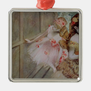 Edgar Degas   Dancer against a stage flat, c.1880 Metal Tree Decoration