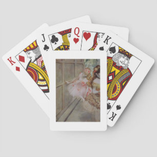 Edgar Degas Dancer against a stage flat, c.1880 Playing Cards