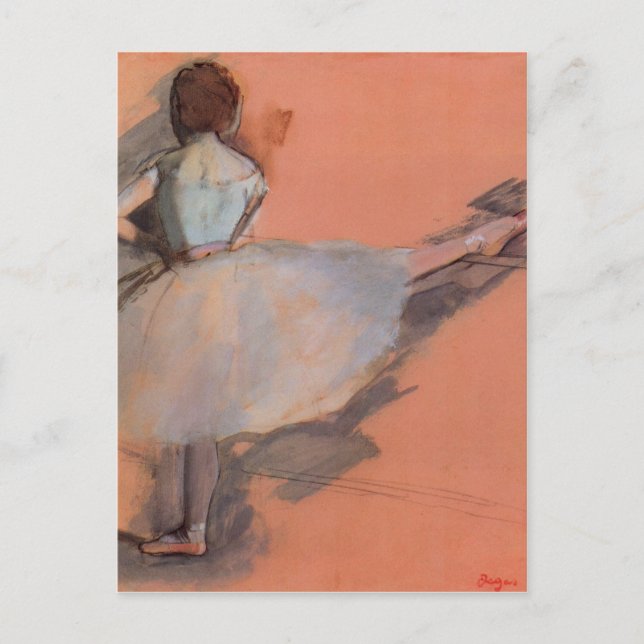 Edgar Degas - Dancer at the bar Postcard (Front)
