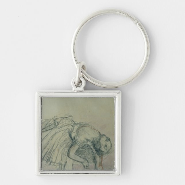 Edgar Degas | Dancer Fixing her Slipper, c.1865 Key Ring (Front)