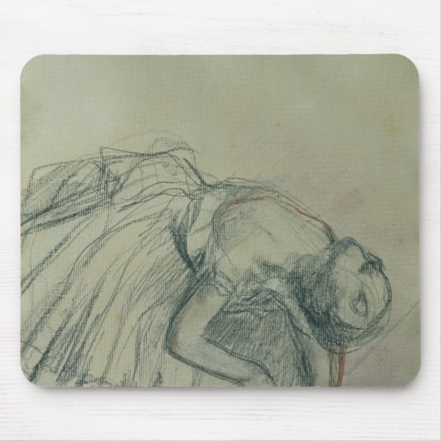 Edgar Degas | Dancer Fixing her Slipper, c.1865 Mouse Mat (Front)
