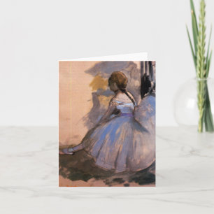 Edgar Degas "Dancer Seated" BLANK Note Card