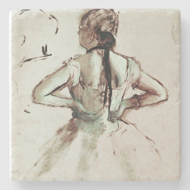 Edgar Degas | Dancer viewed from the back Stone Coaster (Front)