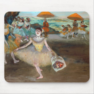 Edgar Degas - Dancer with Bouquet, Bowing on Stage Mouse Mat