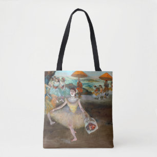 Edgar Degas - Dancer with Bouquet, Bowing on Stage Tote Bag