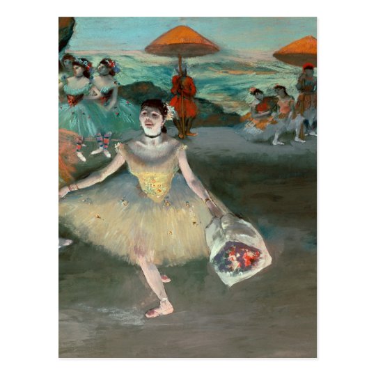 Edgar Degas | Dancer with bouquet, curtseying Postcard