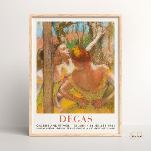 Edgar Degas Dancers Artwork Ballet Movement Elegan Poster