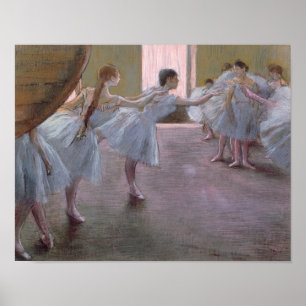 Edgar Degas   Dancers at Rehearsal, 1875-1877 Poster