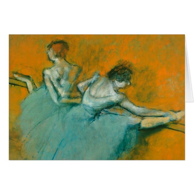 Edgar Degas Dancers at the Bar painting artwork (Front Horizontal)