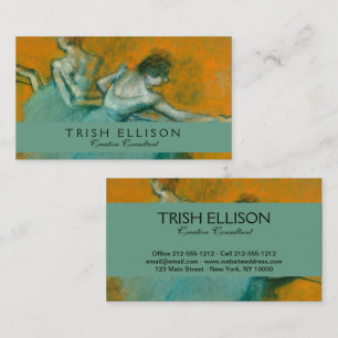 Edgar Degas Dancers at the Barre Print: Ballet Art Business Card