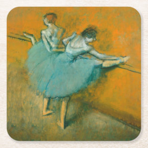 Edgar Degas Dancers at the Barre Print: Ballet Art Square Paper Coaster