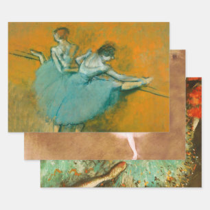 Edgar Degas Dancers at the Barre Print: Ballet Art Wrapping Paper Sheet