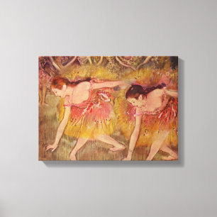 Edgar Degas Dancers Bending Down Canvas Print