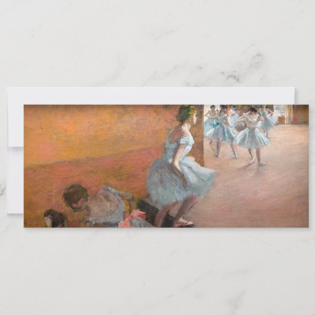 Edgar Degas - Dancers Climbing a Staircase Invitation (Front)