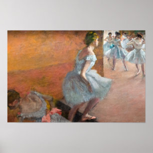 Edgar Degas - Dancers Climbing a Staircase Poster