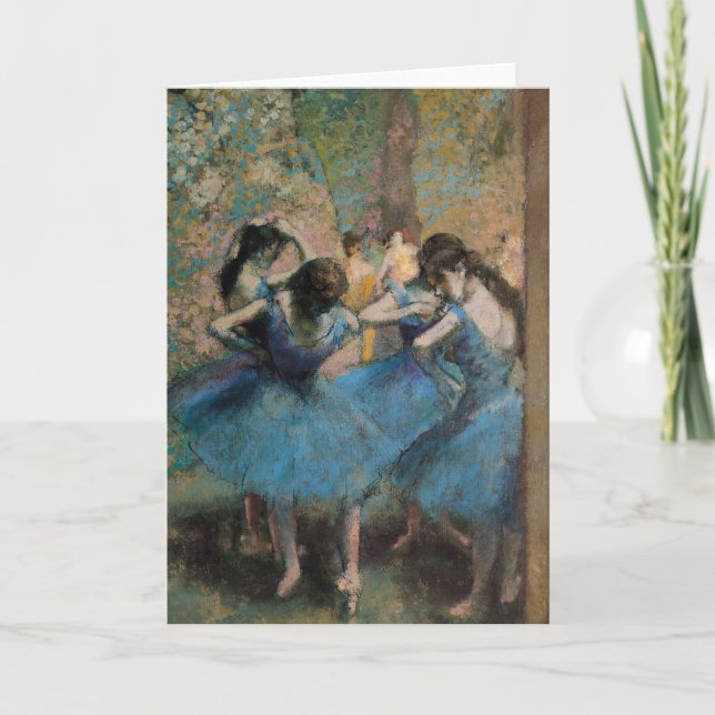 Edgar Degas | Dancers in blue, 1890 Card (Front)