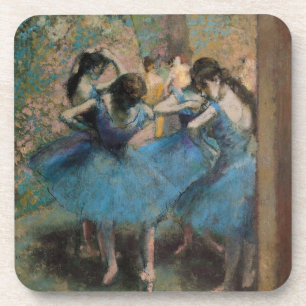 Edgar Degas Dancers in blue, 1890 Coaster
