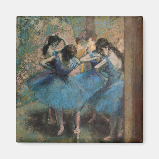 Edgar Degas | Dancers in blue, 1890 Magnet (Front)